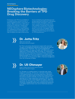 打破 TPD 药物发现的障碍 Jutta Fritz 博士...